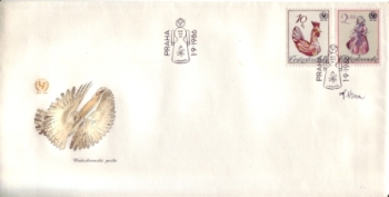FDC 2750 + 2753 s podpisem - CZ 1986 02 030 ●